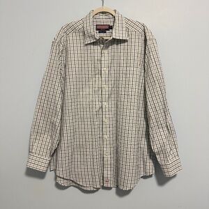 Vineyard Vines By Shep Ian Mens Plaid Shirt Size XL Cotton